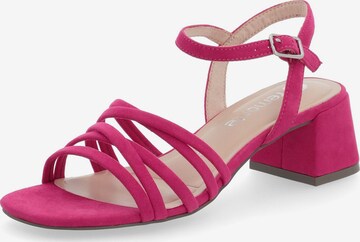 Sandalo con cinturino di REMONTE in rosa: frontale
