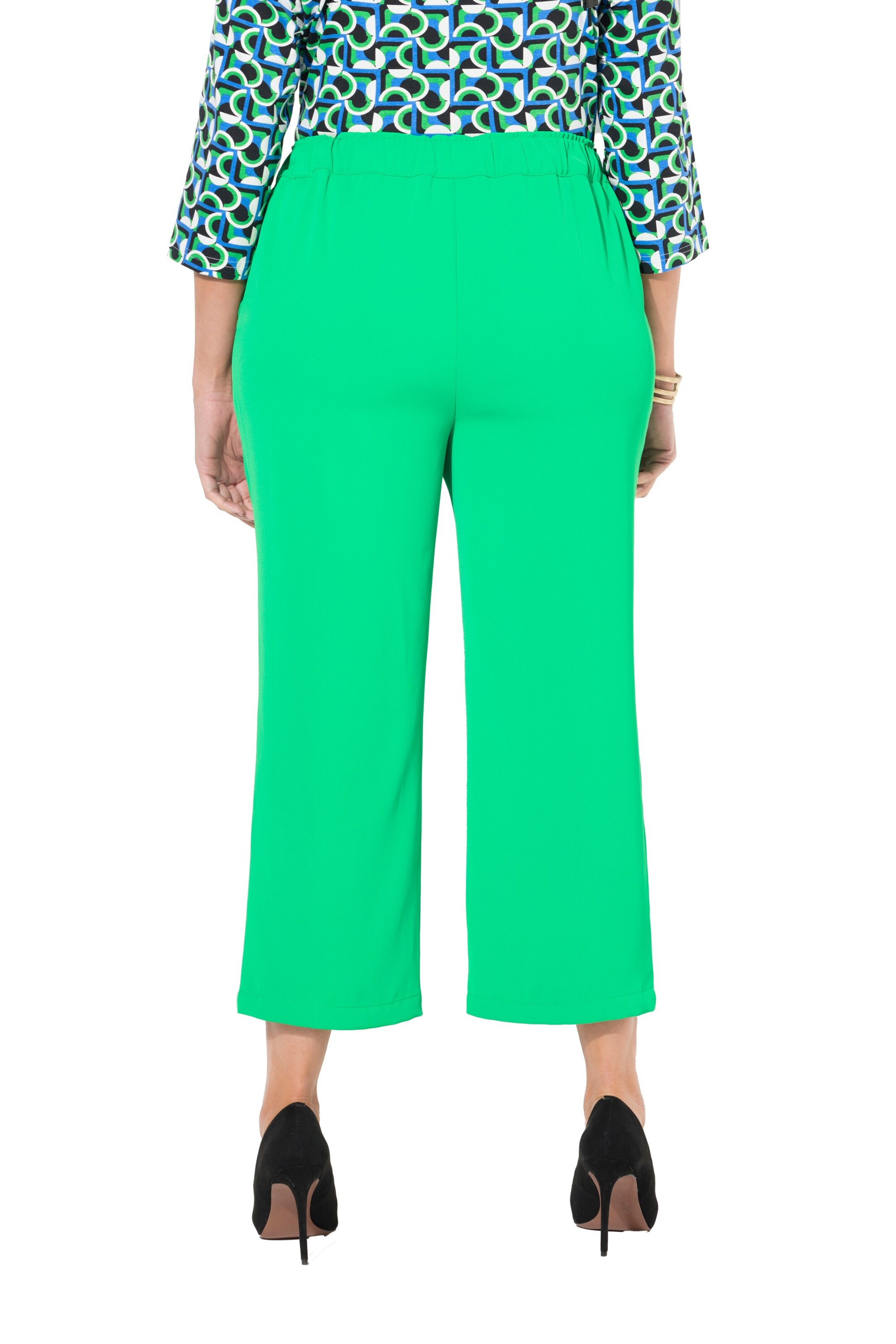 Ulla Popken Regular Hose in Grün