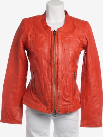 Marc Cain Lederjacke / Ledermantel L in Rot: Vorderseite