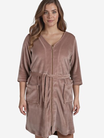 Peignoir long '5011' Vivisence en beige : devant