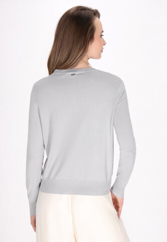 DreiMaster Klassik Вязаная кофта 'Classic Look' в Серый