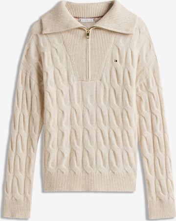Pull-over TOMMY HILFIGER en beige : devant