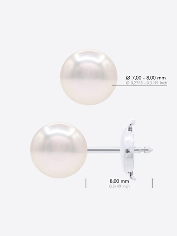 Boucles d'oreilles 'MIYAZAKI' Ateliers Saint Germain en blanc