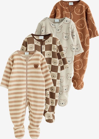Next - Pijama em castanho: frente