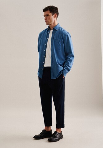 Coupe regular Chemise SEIDENSTICKER en bleu