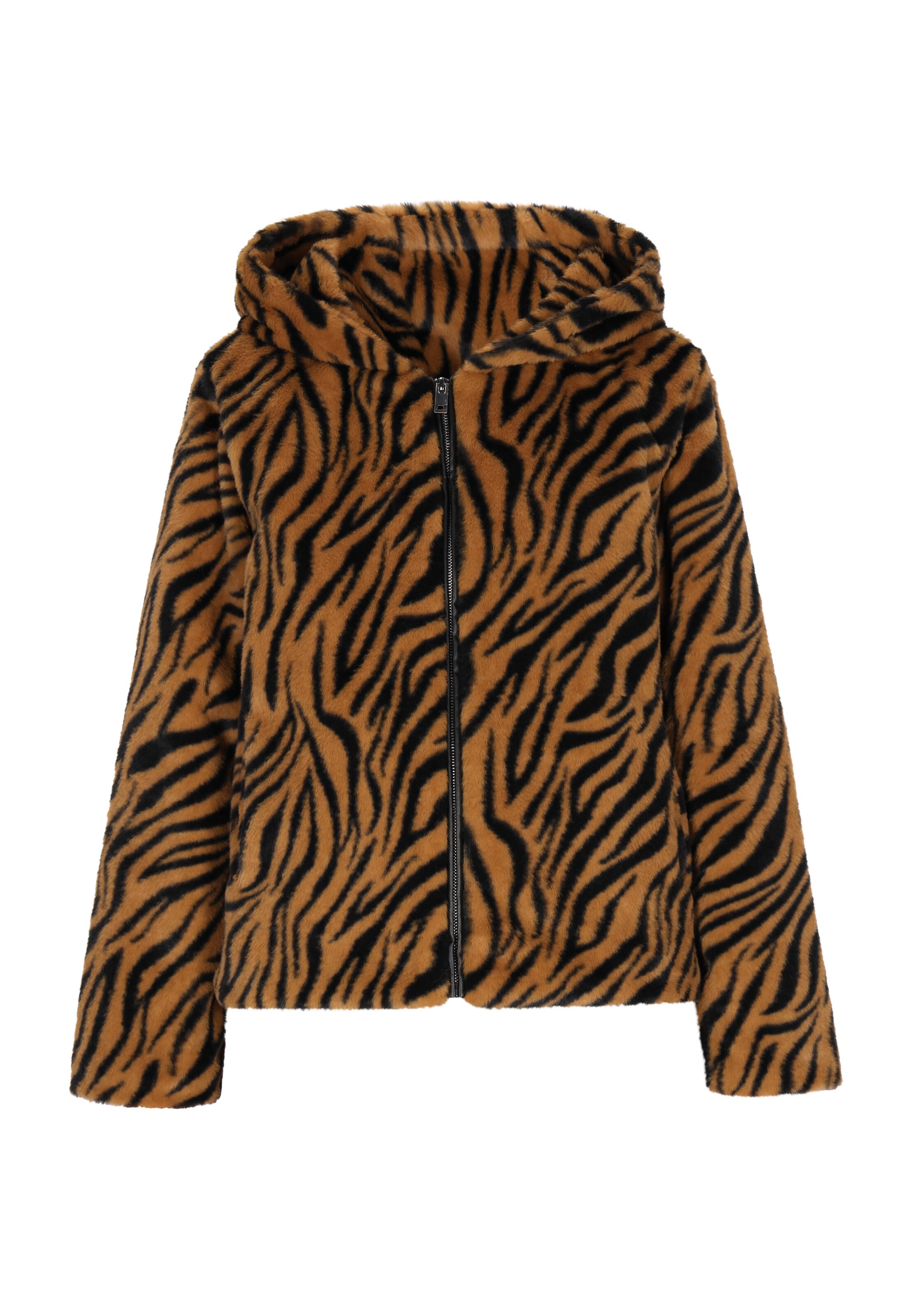 MYMO Veste mi-saison en brun foncé / noir, Vue avec produit