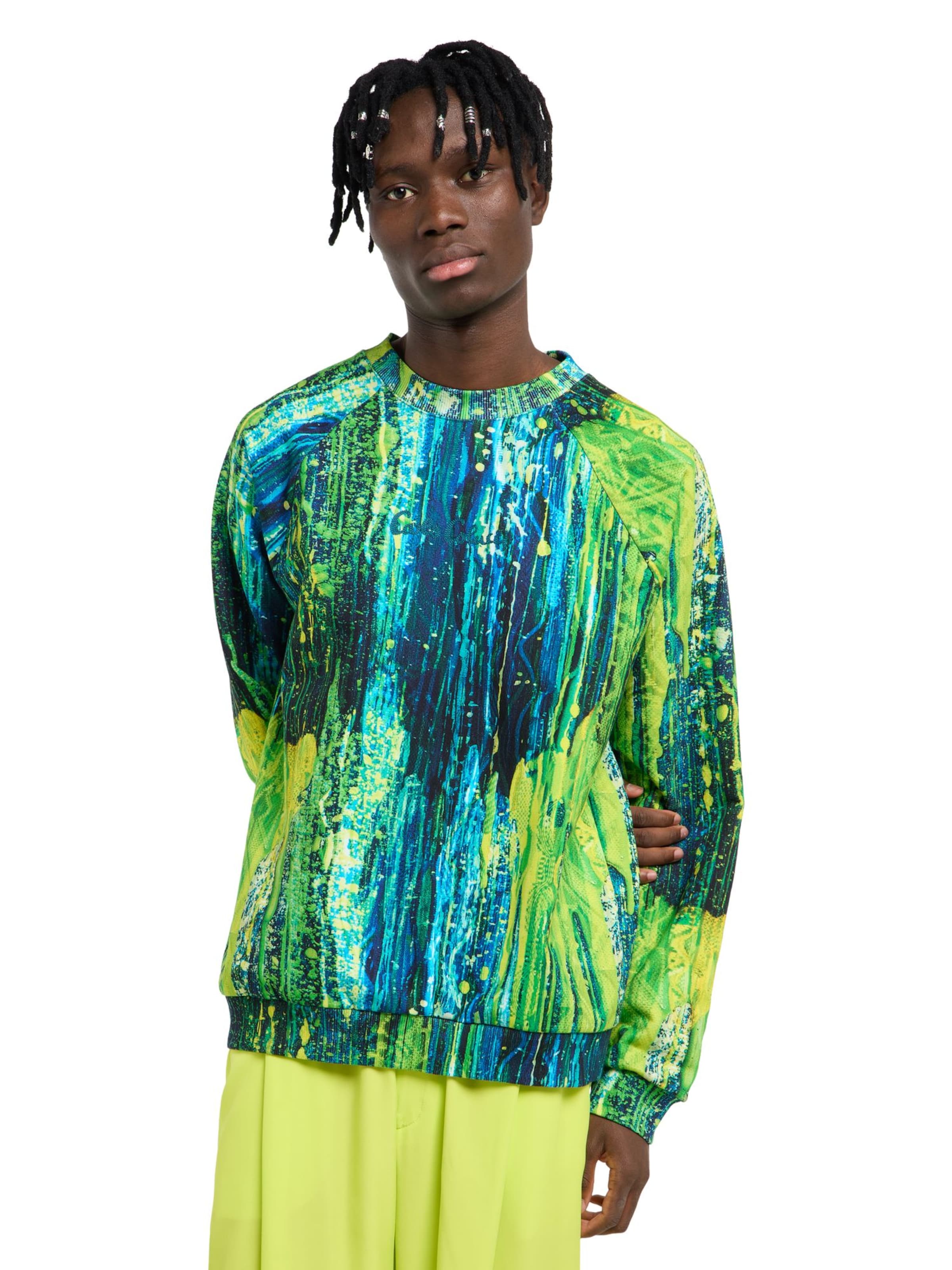 Carlo Colucci Sweatshirt 'Fauster' in Green: front