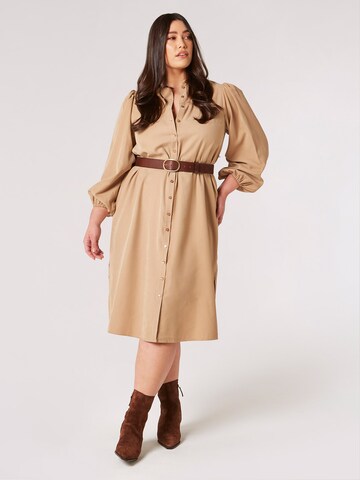 Robe-chemise Apricot en beige