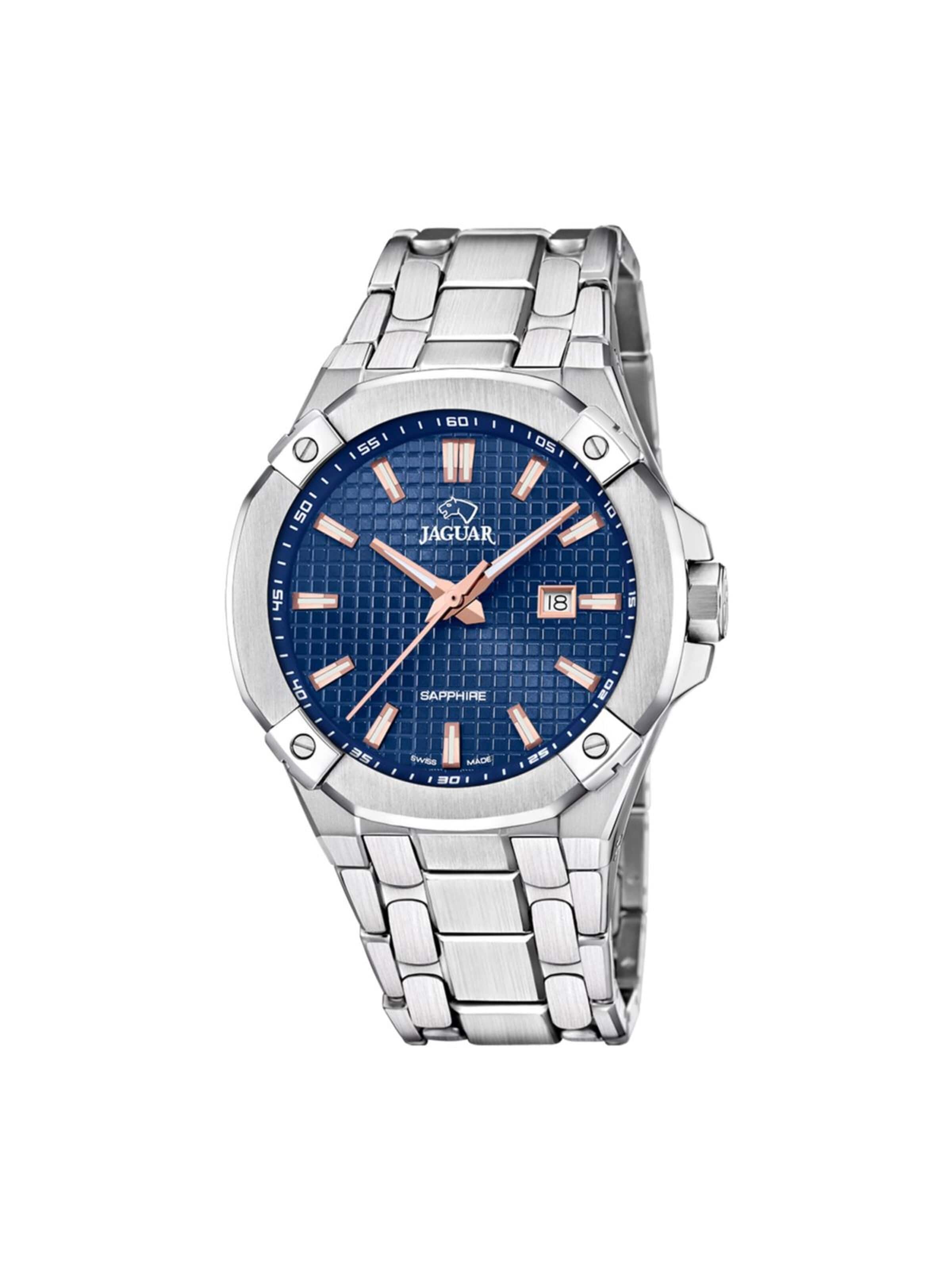 Jaguar Analog watch in Blue: front