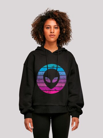 Sweat-shirt 'Alien Kopf' F4NT4STIC en noir : devant