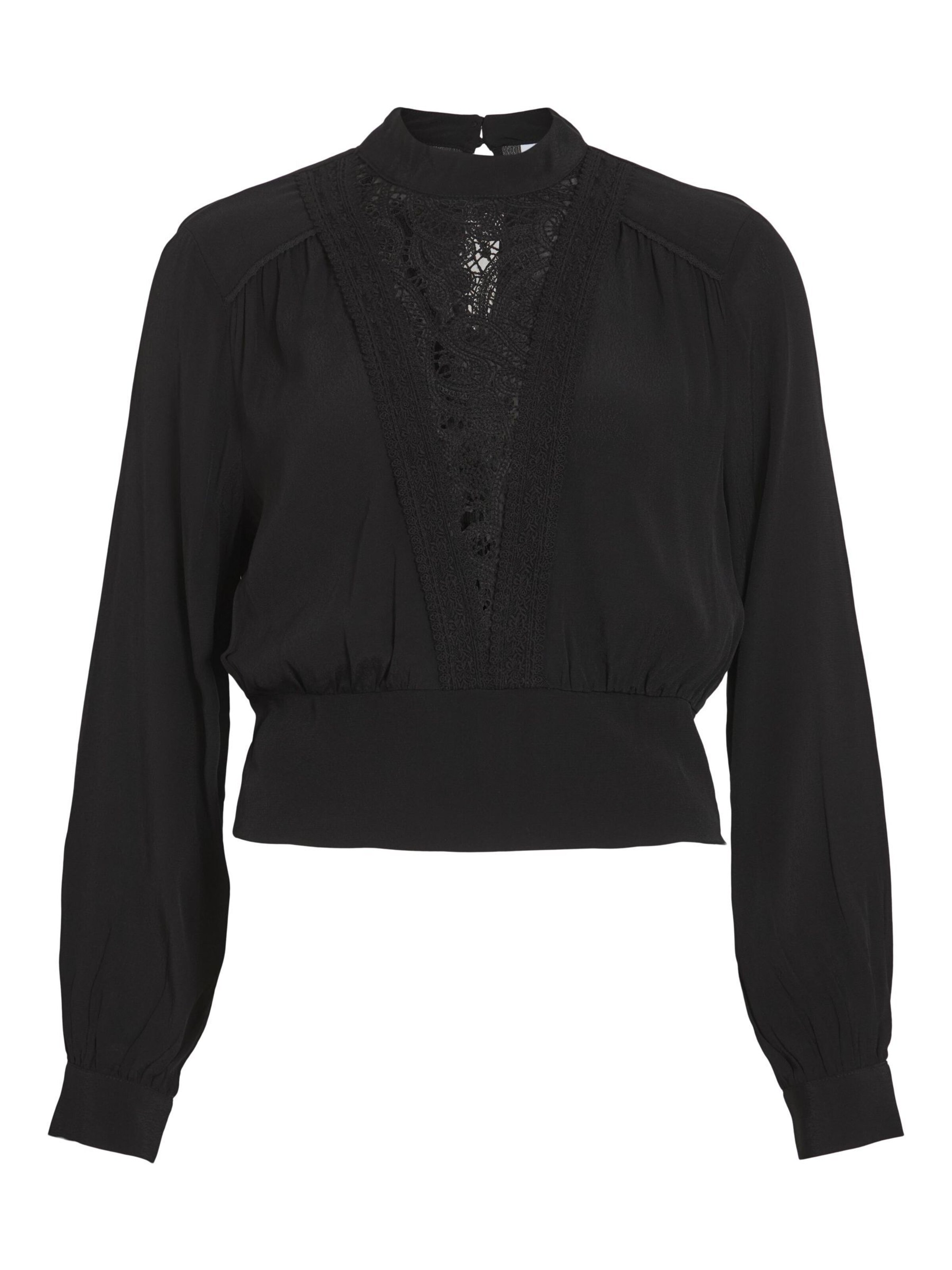 VILA - Blusa en negro: frente