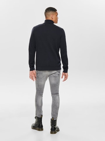 Only & Sons Regular fit Trui 'ONSALEX' in Blauw