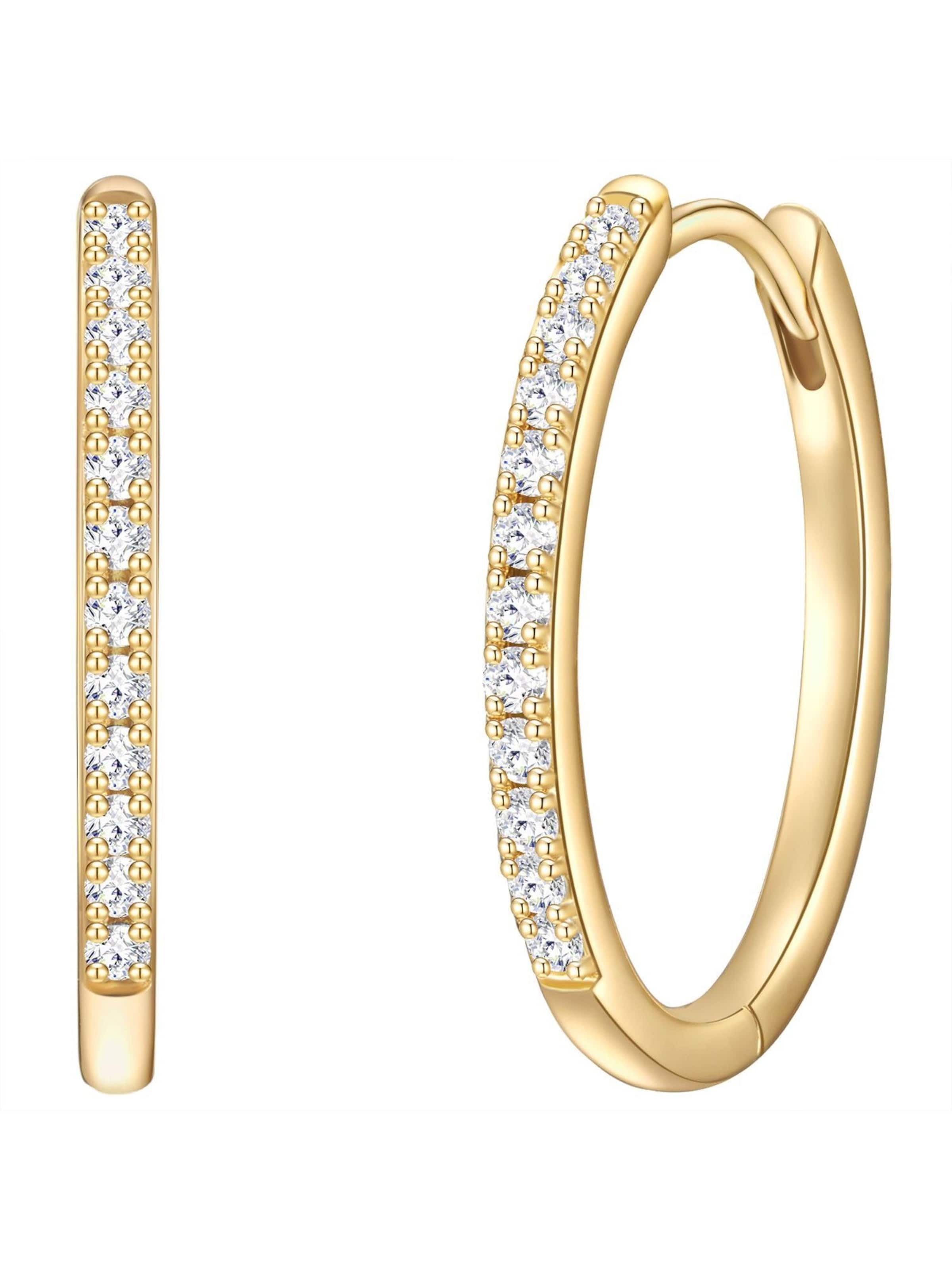 Boucles d'oreilles Glanzstücke München en or : devant