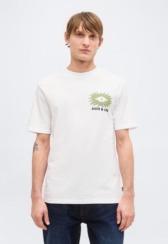Tricou de la SCOTCH & SODA pe alb: față