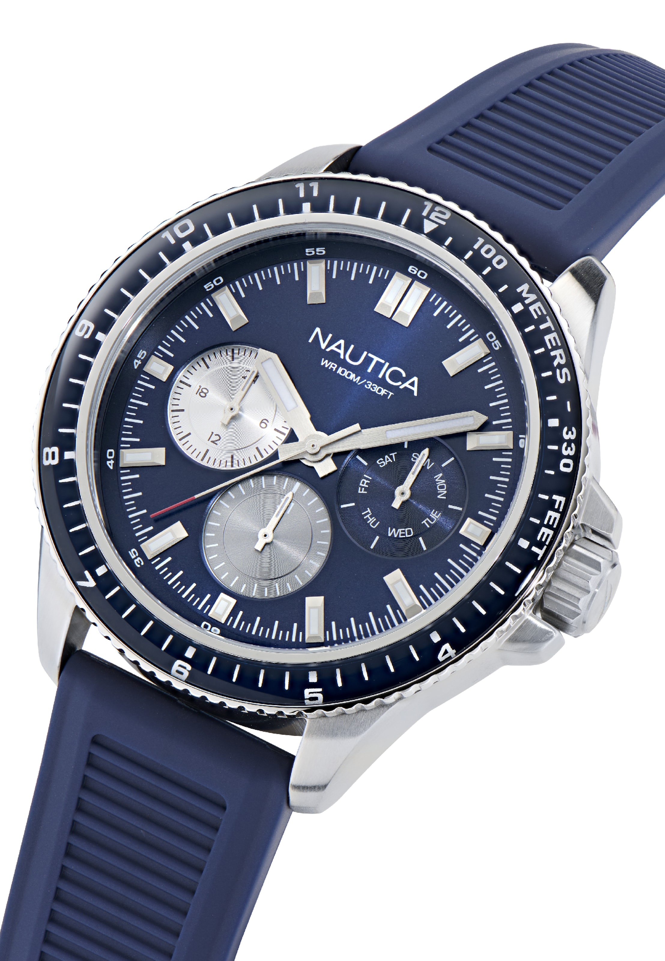 Montre à affichage analogique ' NCT WINDROSE ' NAUTICA en bleu