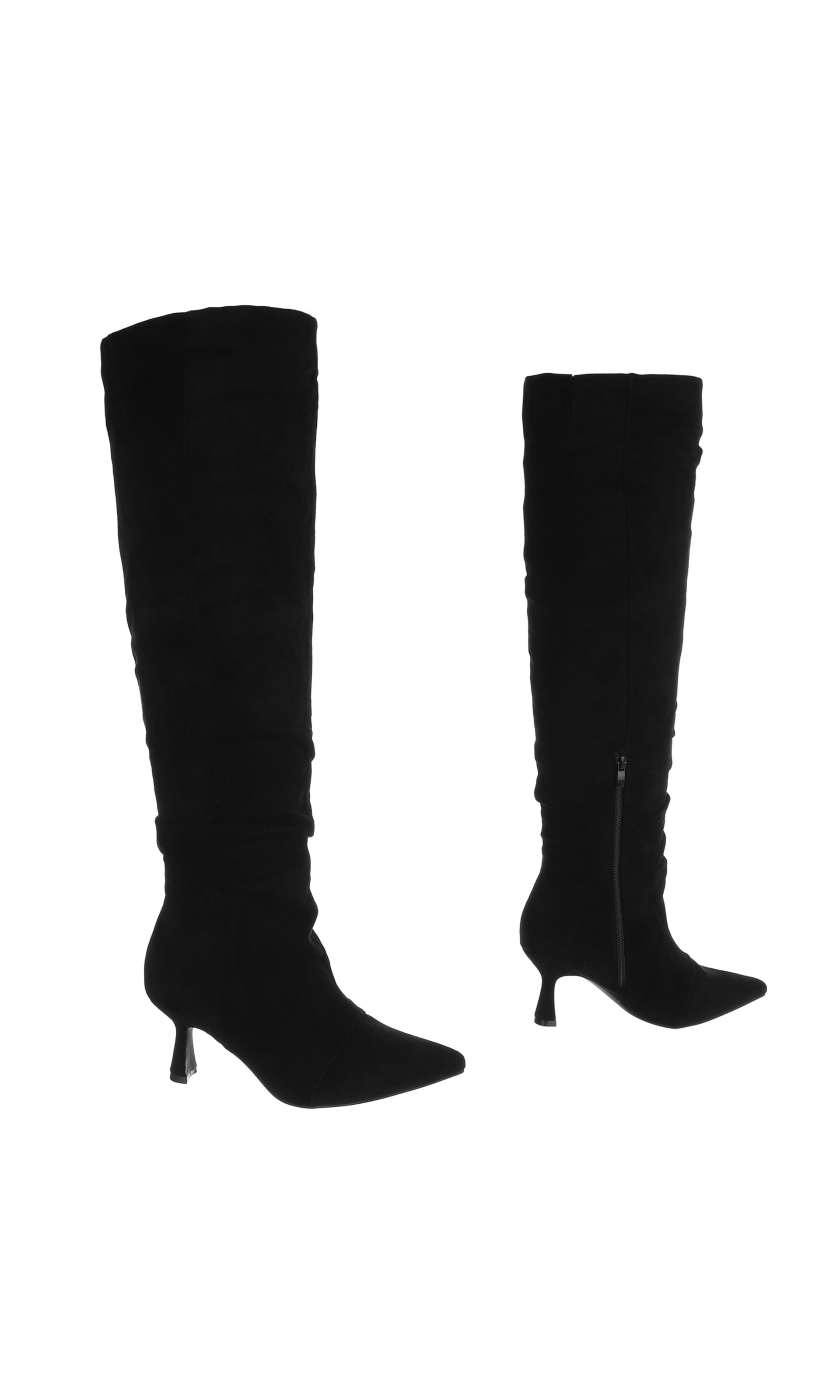 Ital-Design Overknees in Schwarz