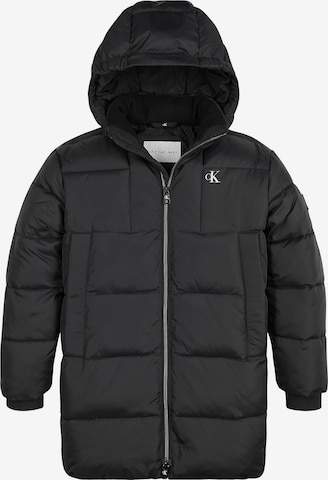 Calvin Klein Jeans Winter Jacket in Black: front