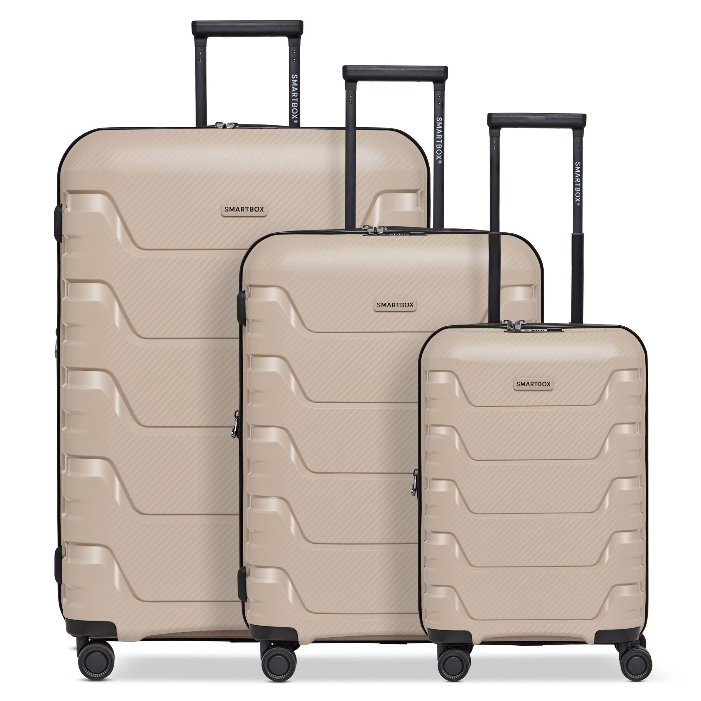 Smartbox Suitcase Set in Beige: front