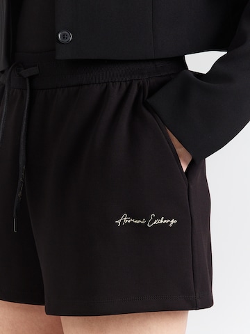 ARMANI EXCHANGE Normální Kalhoty – černá