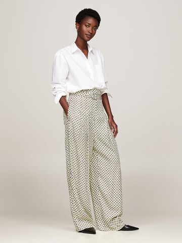 TOMMY HILFIGER Wide leg Bandplooibroek in Gemengde kleuren