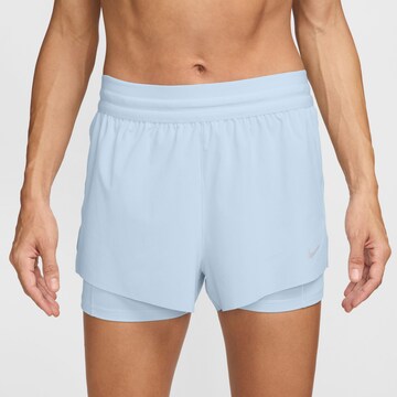 NIKE Regular Workout Pants 'Swift' in Blue