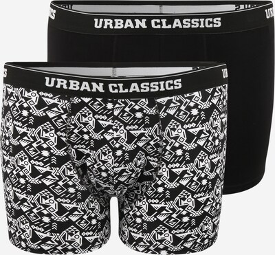 Boxeri Urban Classics Plus Size pe negru / alb, Vizualizare produs