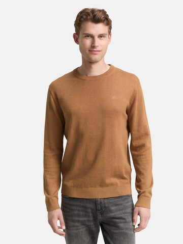 TOM TAILOR Sweater in Brown: front