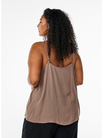 Zizzi Top 'Erose' in Brown