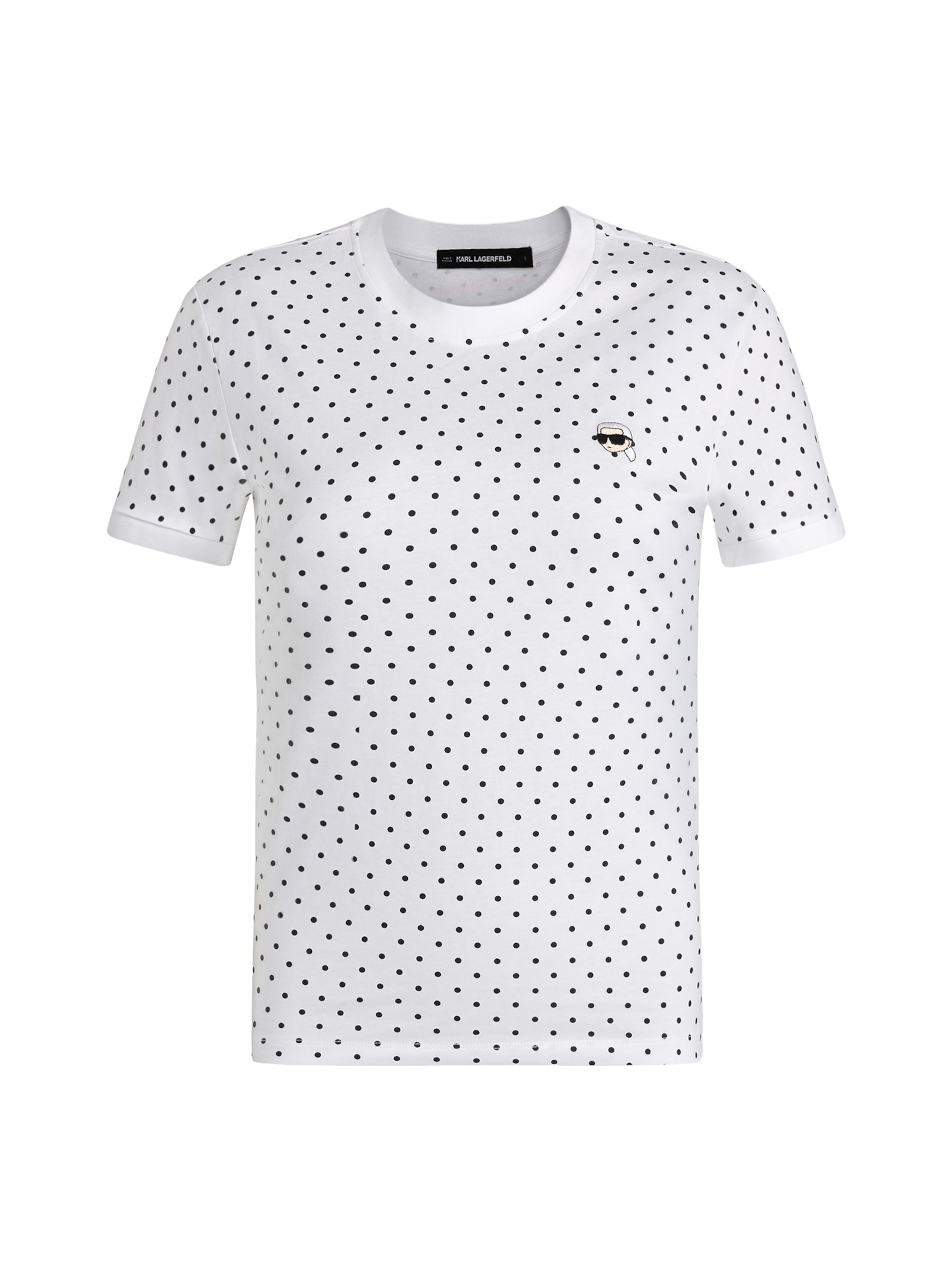 T-shirt Karl Lagerfeld en blanc : devant