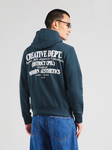 JACK & JONES Sweatshirt 'JWHROXBURY' in Green: back