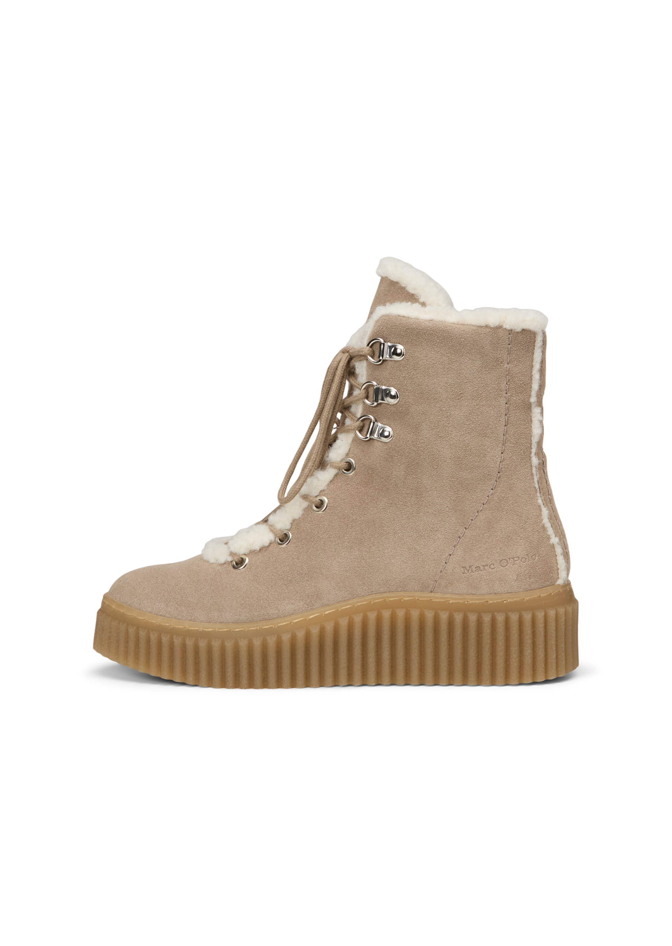 Marc O'Polo Lace-up bootie ' Bianca ' in Brown: side