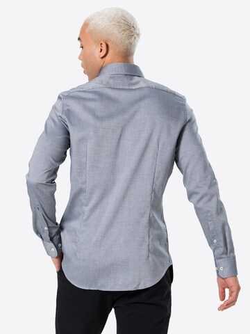 SEIDENSTICKER Slim fit Business Shirt in Grey