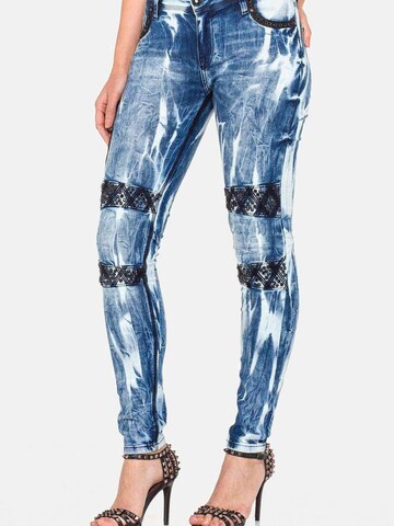Coupe slim Jean CIPO & BAXX en bleu