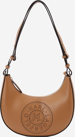 Sac bandoulière Karl Lagerfeld en marron : devant