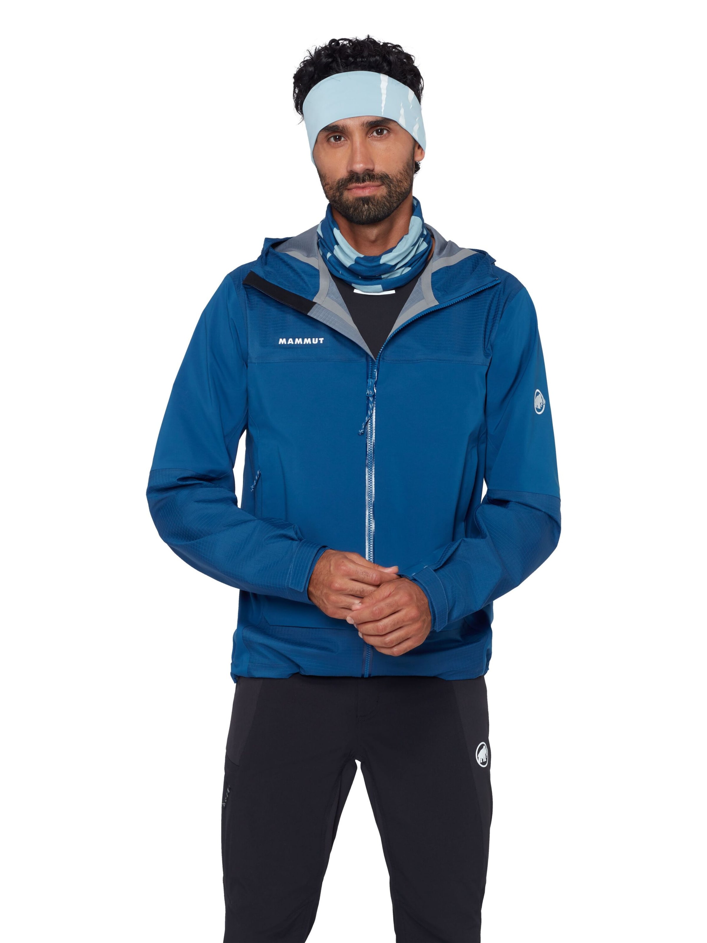 MAMMUT Outdoor jacket in Blue: front