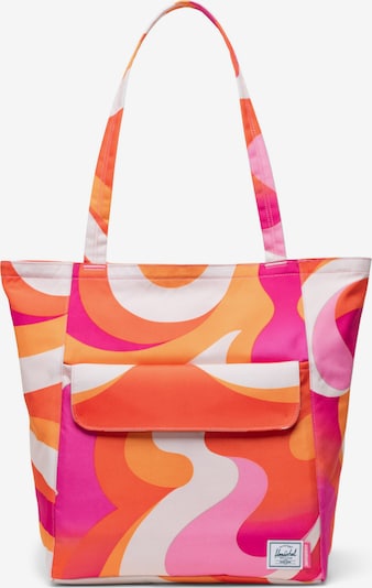 Herschel "Shopper" tipa soma, krāsa - oranžs / rozā / sarkans / balts, Preces skats