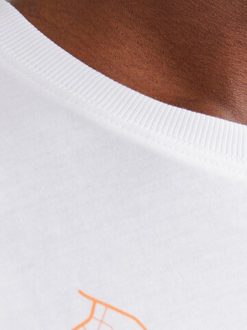 JACK & JONES T-Shirt 'MAP' in Weiß
