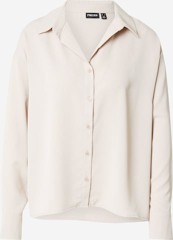 PIECES Blúzka 'PCFRANAN' - Sivá: predná strana