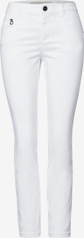 STREET ONE Hose im Casual Fit in Weiß: Vorderseite