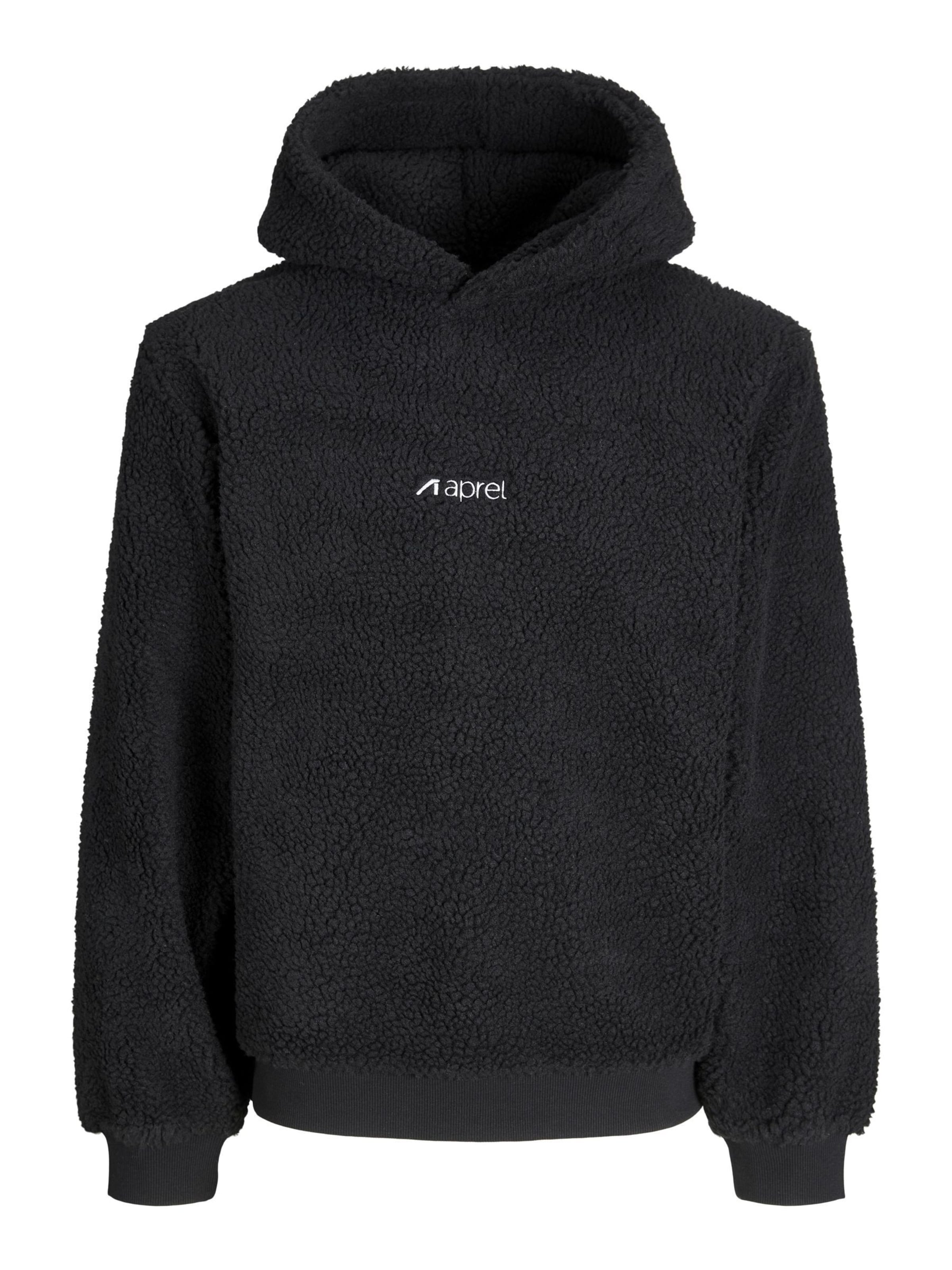 aprel Sweatshirt in Zwart: voorkant