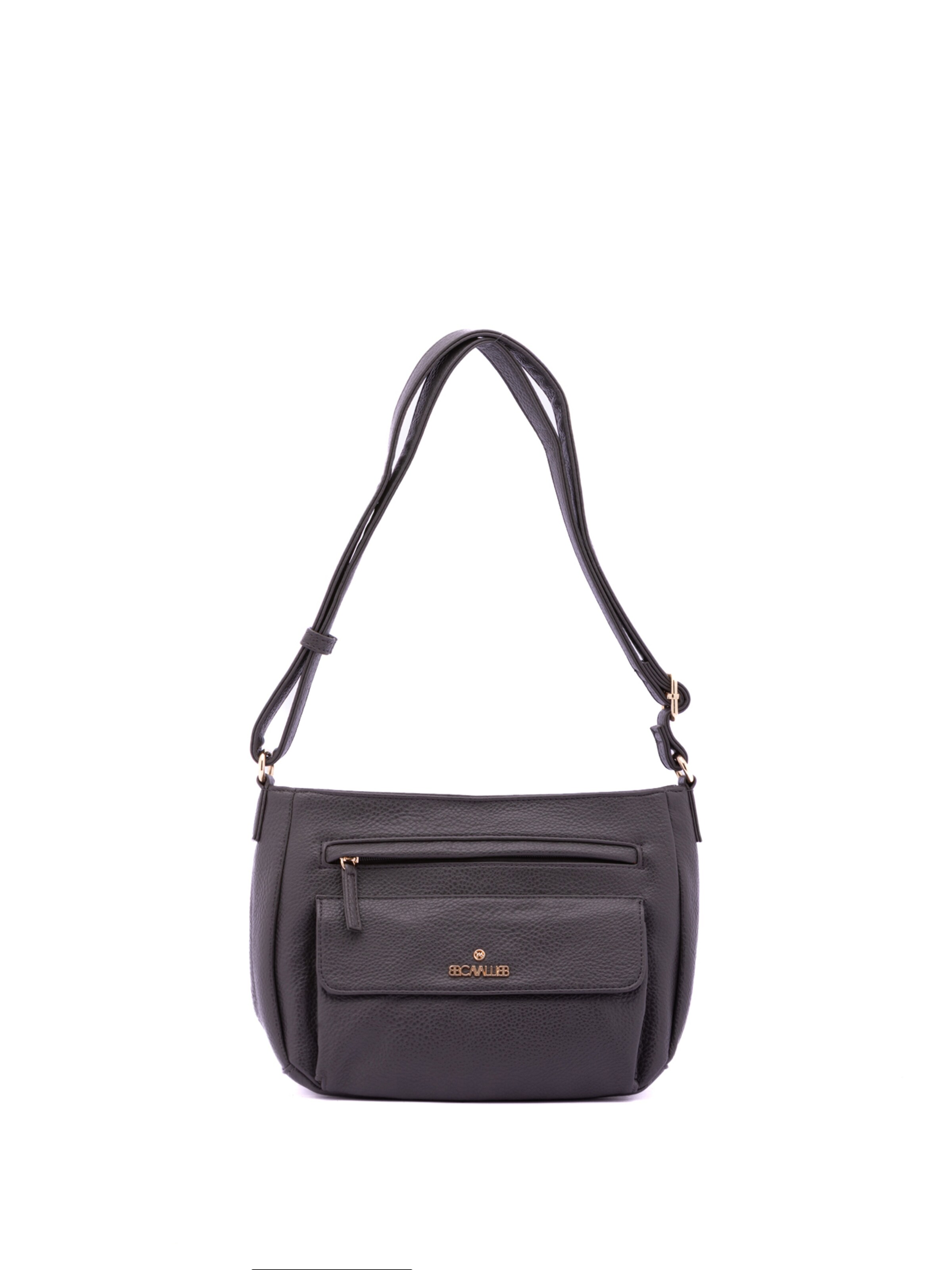 Borsa a spalla 'Borsa a Spalla Donna B Cavalli Ecopelle Zip' di B. Cavalli in grigio: frontale