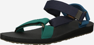 TEVA Trekkingsandal 'Original Universal' i marinblå / ljusblå / grön, Produktvy