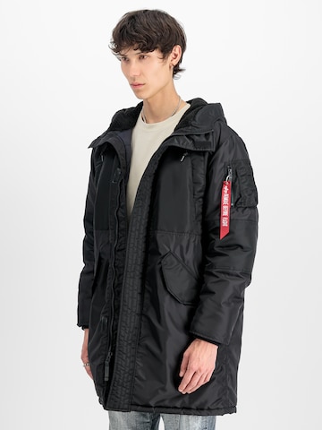 Parka de primăvară-toamnă de la ALPHA INDUSTRIES pe negru: față
