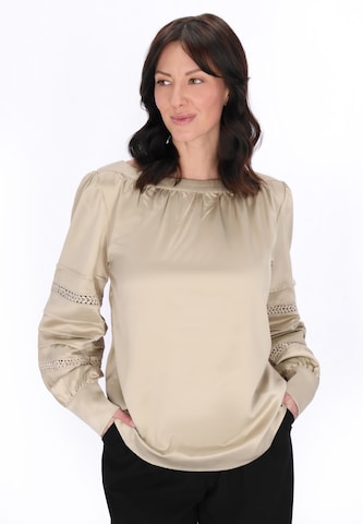 usha BLACK LABEL Blouse 'Elegant' in Beige: front