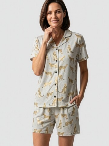 Rösch Shorty ' Leopard ' in Beige: front