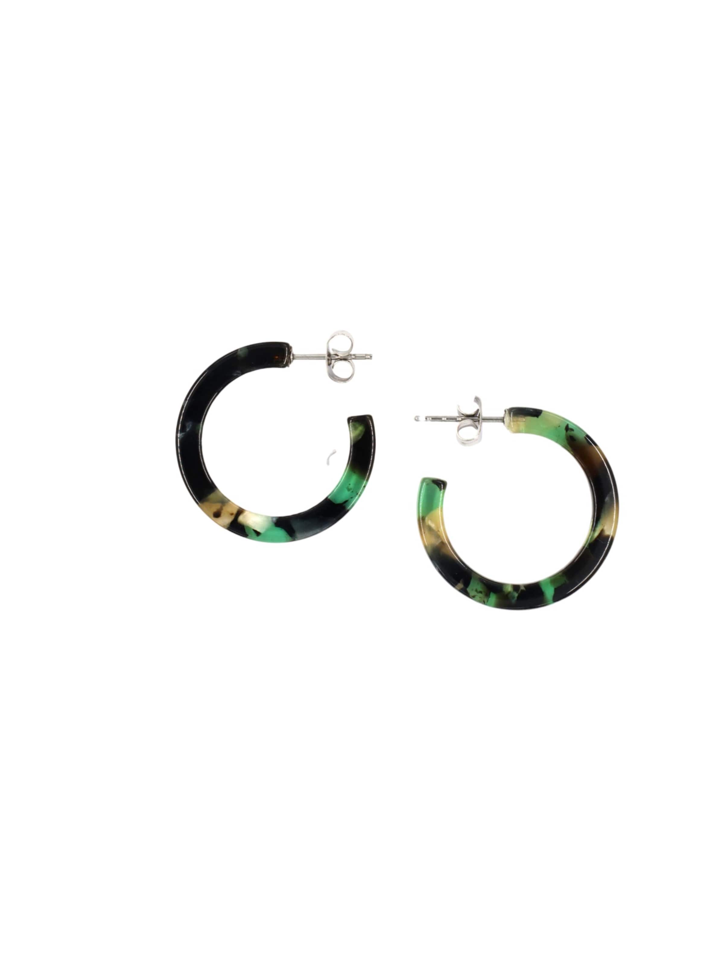 Boucles d'oreilles 'Anni ' Fräulein Wunder en vert : devant