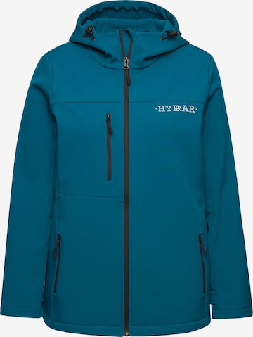 Ulla Popken Weatherproof jacket in Blue: front