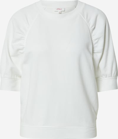 s.Oliver Sweat-shirt en blanc cassé, Vue avec produit