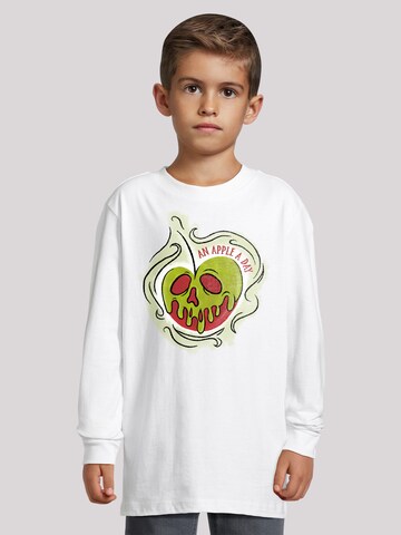 F4NT4STIC Shirt 'Disney Bösewichte An Apple A Day' in White: front