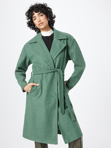VILA Between-Seasons Coat 'BINAS' in Green: front